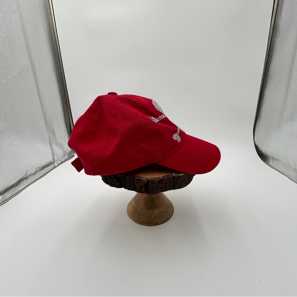 OTTO Red Skull Rhinestone Hat - Picture 5 of 7